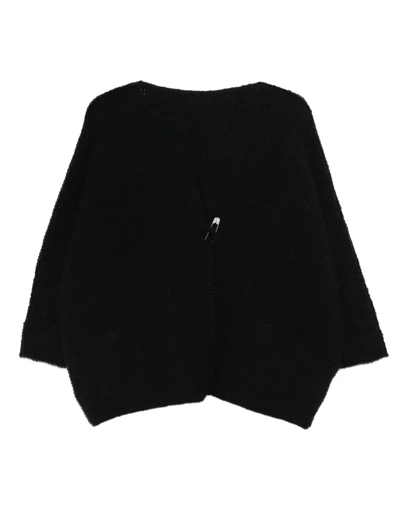 Daniela Gregis Cardigan mit Sicherheitsnadeln - Schwarz Schwarz
