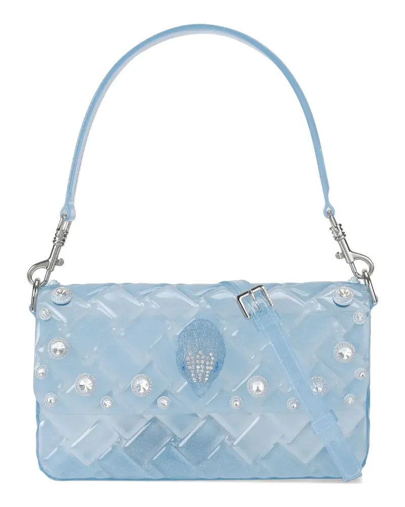 Kurt Geiger Kensington Schultertasche mit Kristallen - Blau Blau