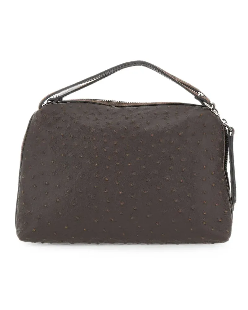 Gianni Chiarini Alifa Tote Bag mit Straußeneffekt - Braun Braun