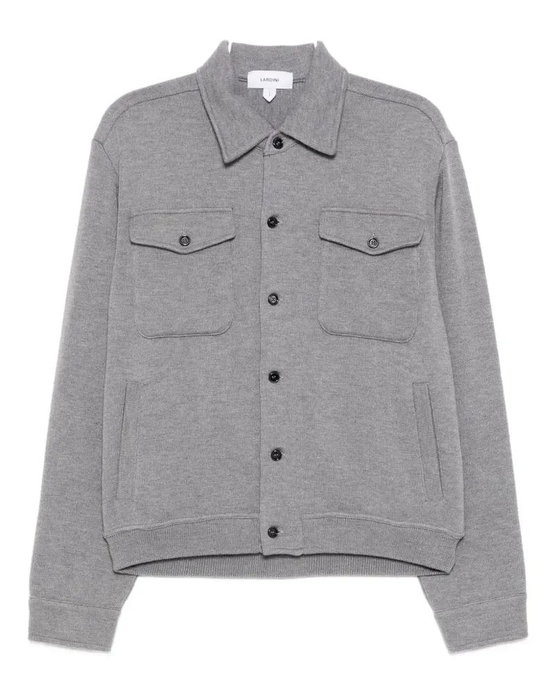 LARDINI wool shirt jacket - Grau Grau