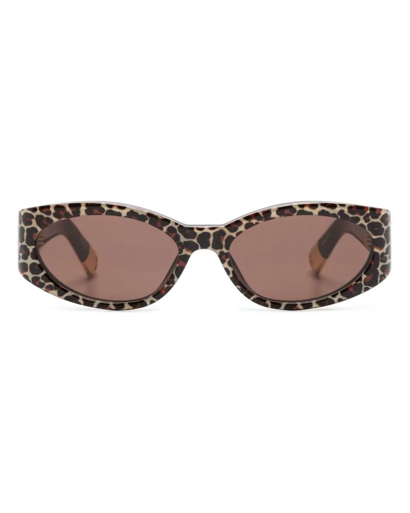 Jacquemus Les Lunettes Ovalo Sonnenbrille - Braun Braun