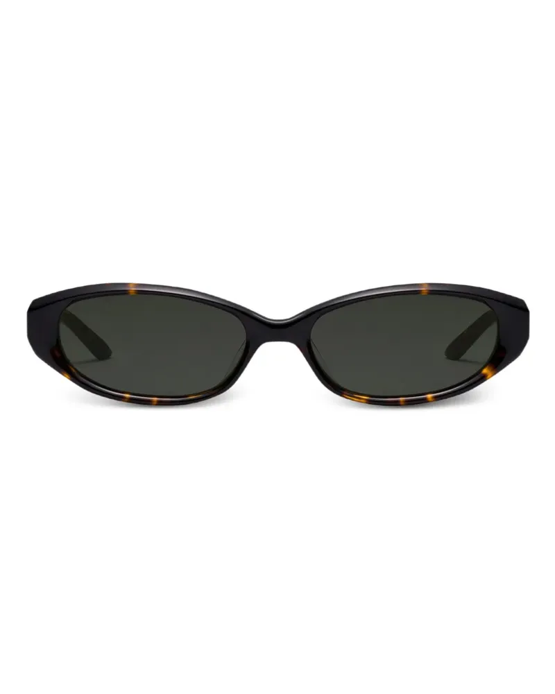 Gentle Monster Monica 19 Sonnenbrille mit ovalem Gestell - Schwarz Schwarz