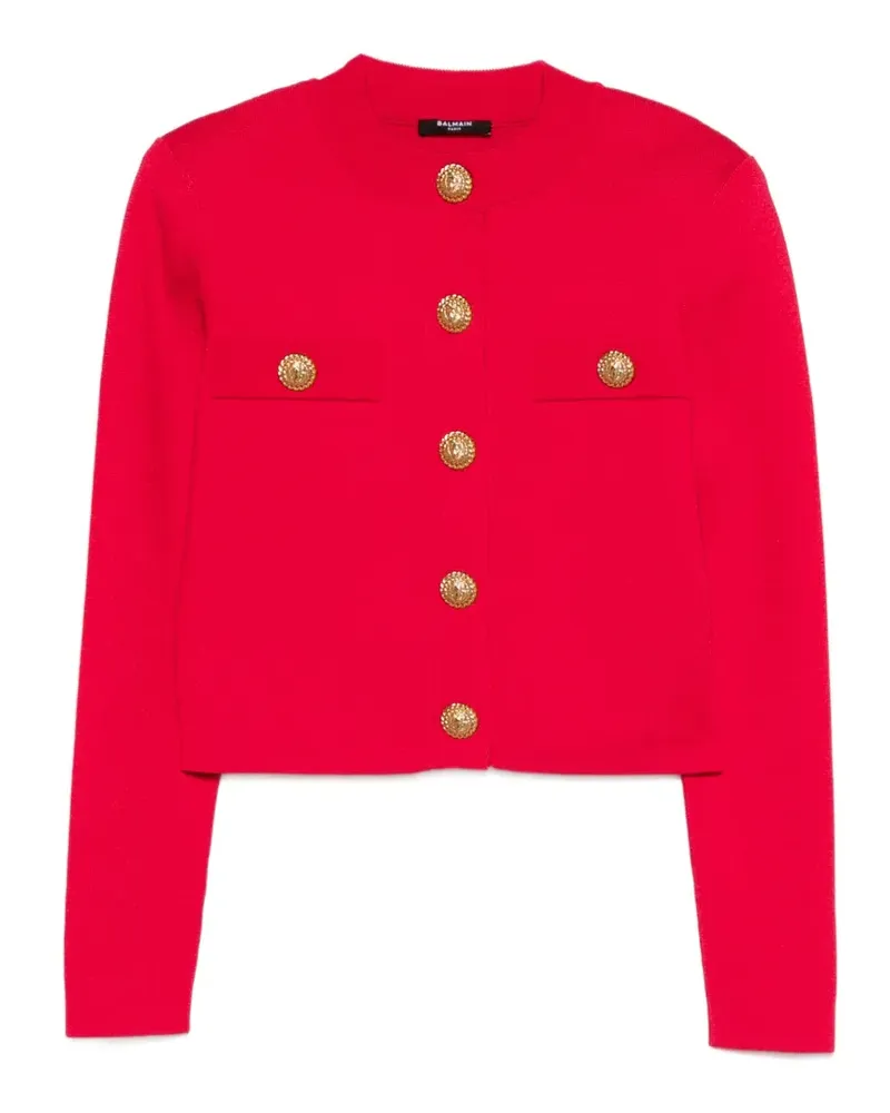 Balmain Geknöpfter Cardigan - Rosa Rosa