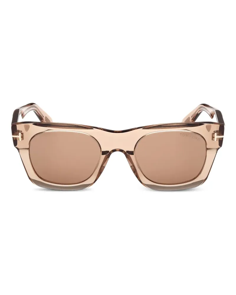 Tom Ford Sonnenbrille mit eckigem Gestell - Braun Braun
