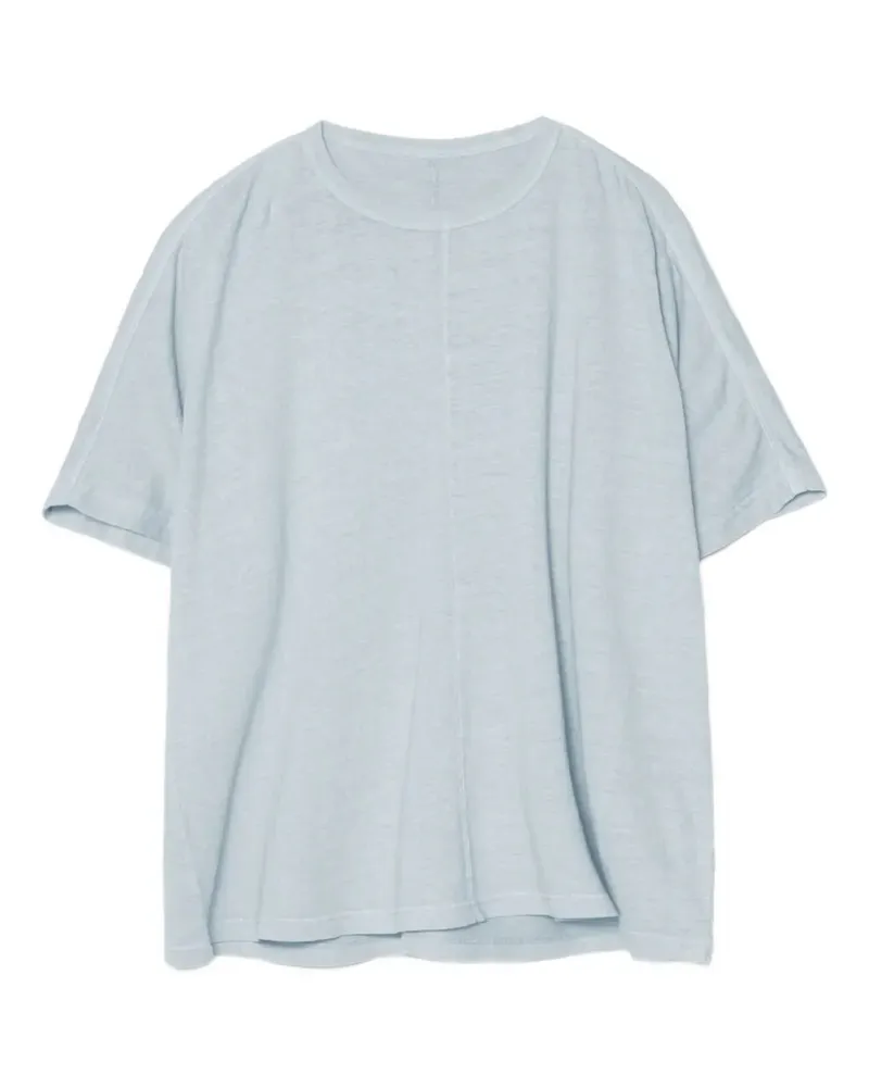 maharishi Kurzärmeliges T-Shirt mit Nahtmitte - Blau Blau