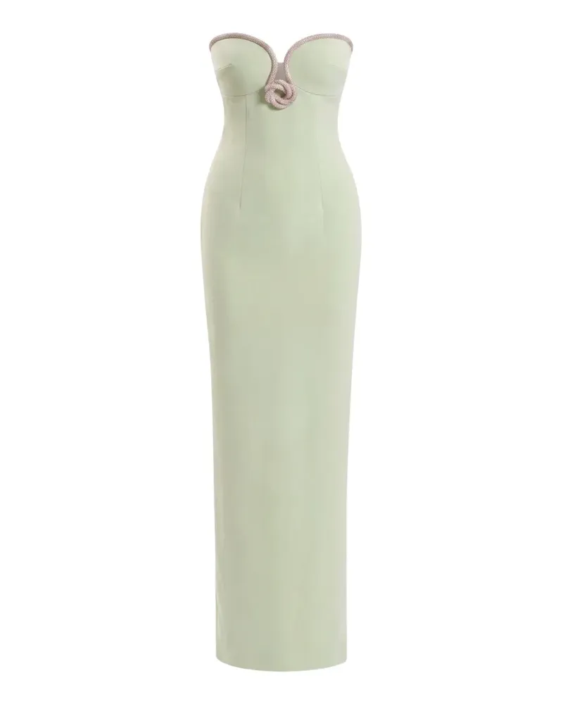 Saiid Kobeisy crystal-embellished strapless midi dress - Grün Grün