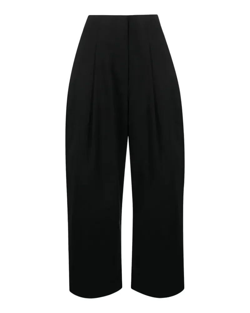 Studio Nicholson Wide-Leg-Hose mit Abnähern - Schwarz Schwarz