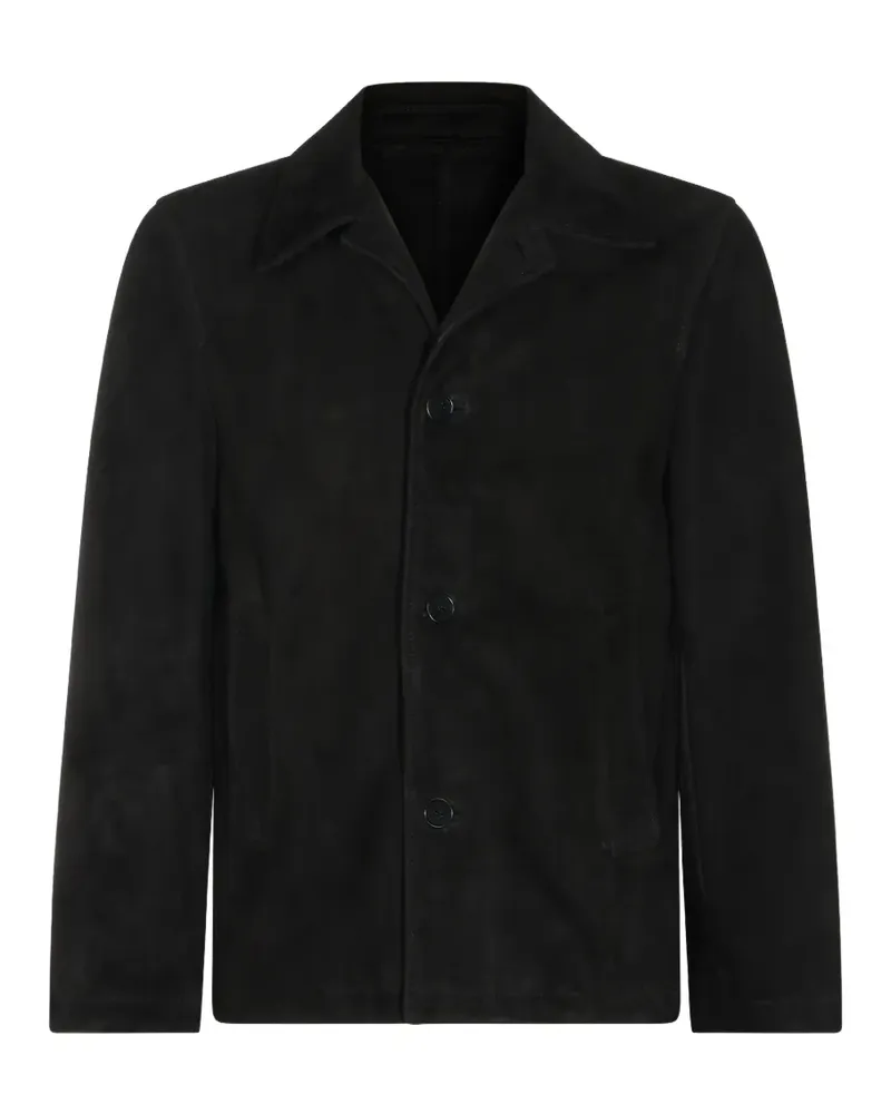 Salvatore Santoro suede jacket - Schwarz Schwarz