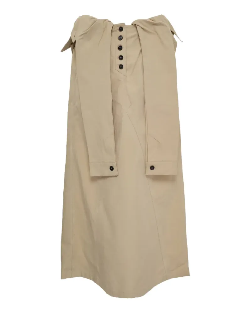 OPEN YY Gewickelter Maxirock - Nude Nude