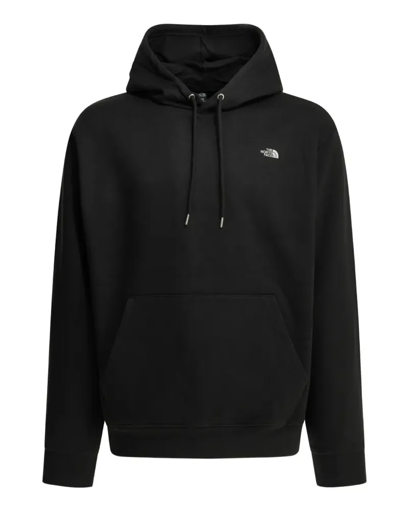 The North Face logo-embroidery drawstring hoodie - Schwarz Schwarz