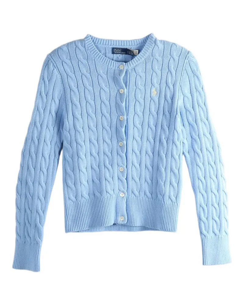 Ralph Lauren Cardigan mit Zopfmuster - Blau Blau