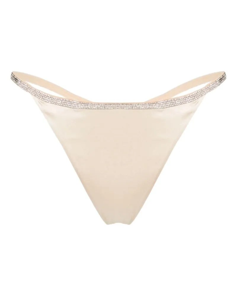 Nuè Slip Rosie String mit Strass Nude