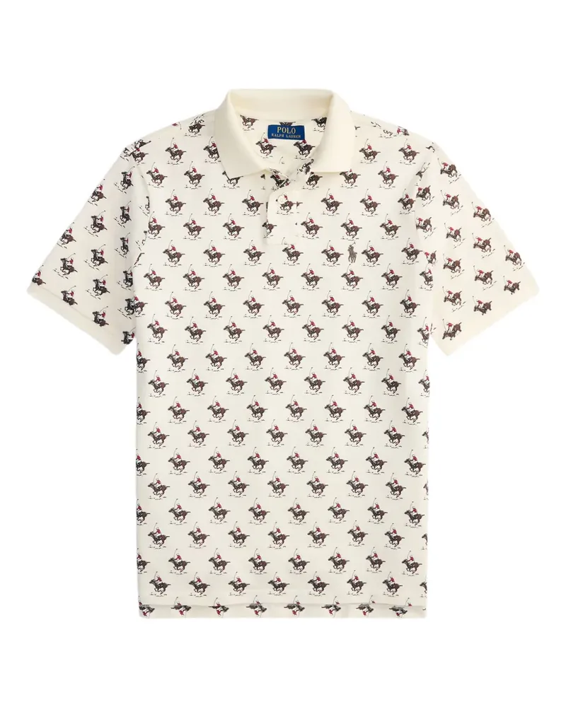 Ralph Lauren Poloshirt mit Polo Player-Print - Nude Nude