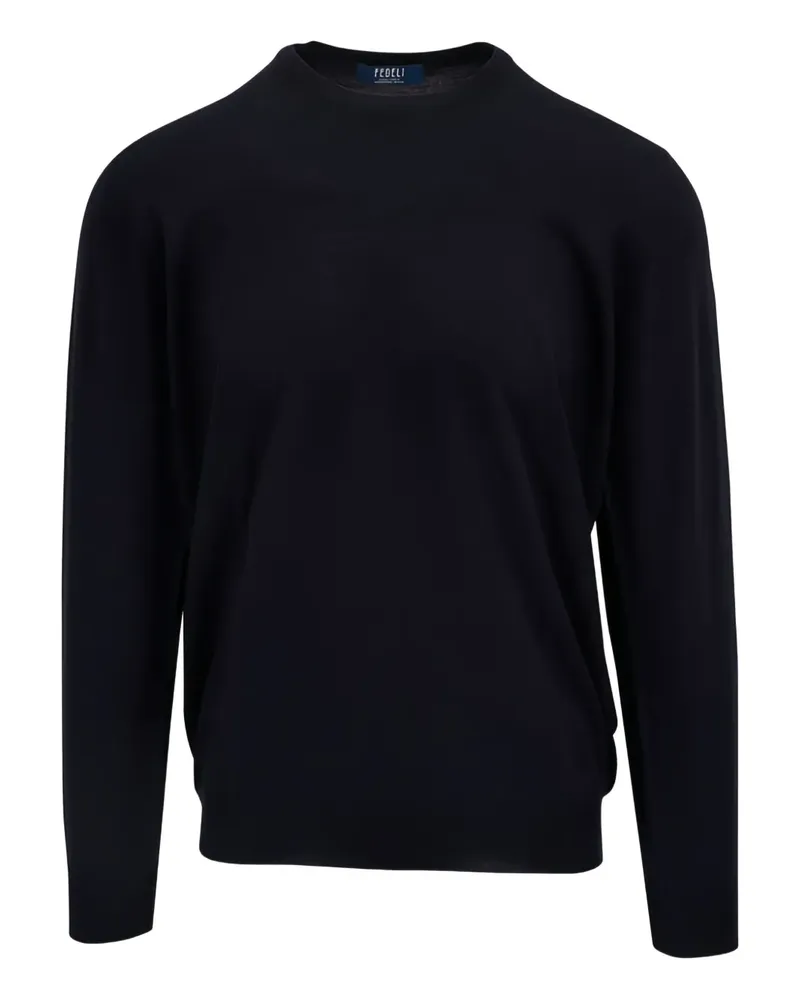 Fedeli Pullover mit rundem Ausschnitt - Blau Blau