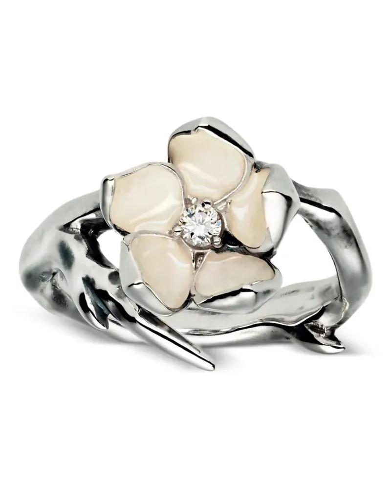 Shaun Leane Cherry Blossom Diamantenring - Silber Silber