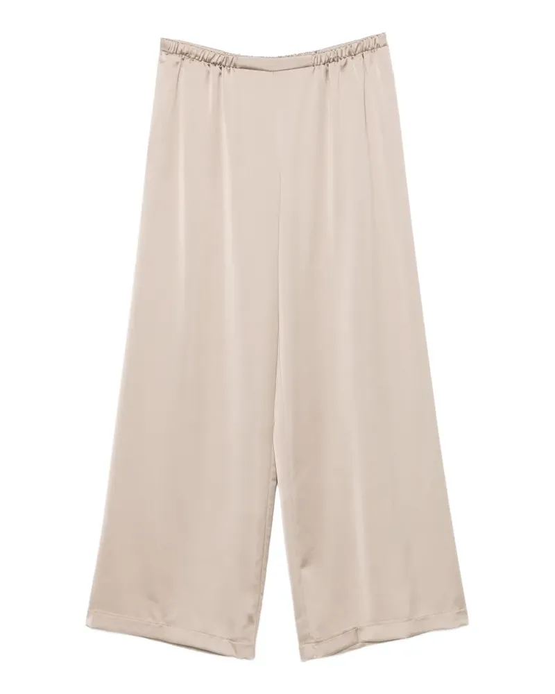 IMPERIAL Weite Hose aus Satin - Nude Nude