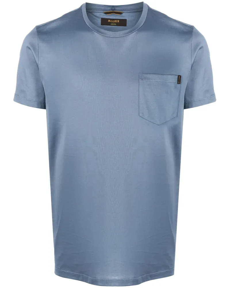 MOORER Bruzio-JCL T-Shirt - Blau Blau
