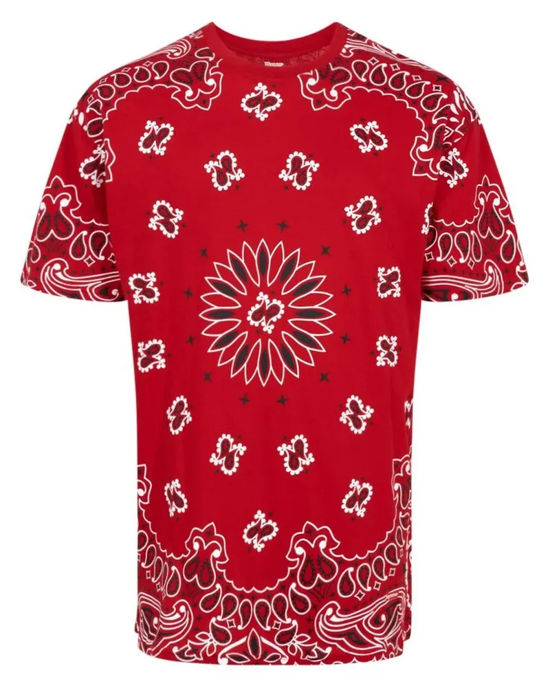 Supreme Being x Hanes Bandana Tagless T-Shirts mit rundem Ausschnitt (2er-Set) - Rot Rot