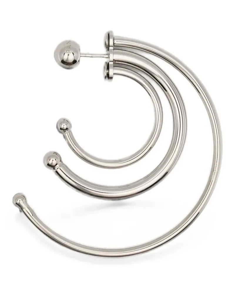 PANCONESI Pierced Solar triple-hoop earrings - Silber Silber