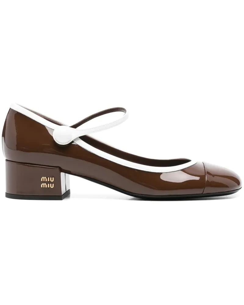 Miu Miu Zweifarbige Pumps 35mm - Braun Braun