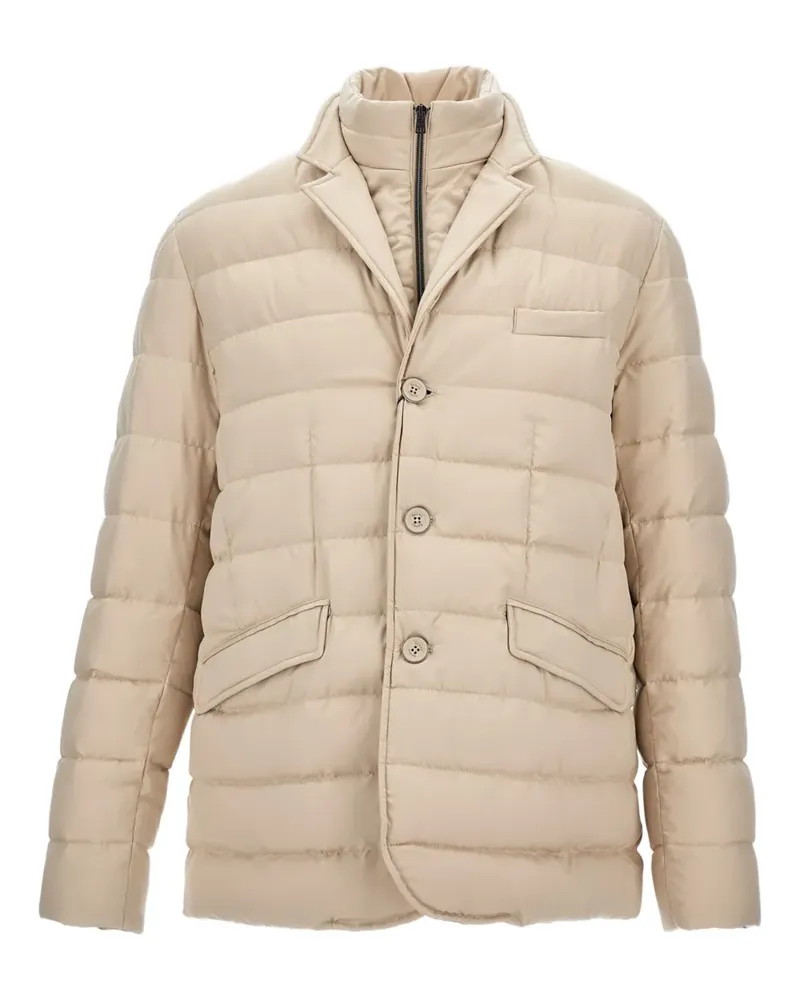 Herno Gesteppte Jacke mit Knopfleiste - Nude Nude