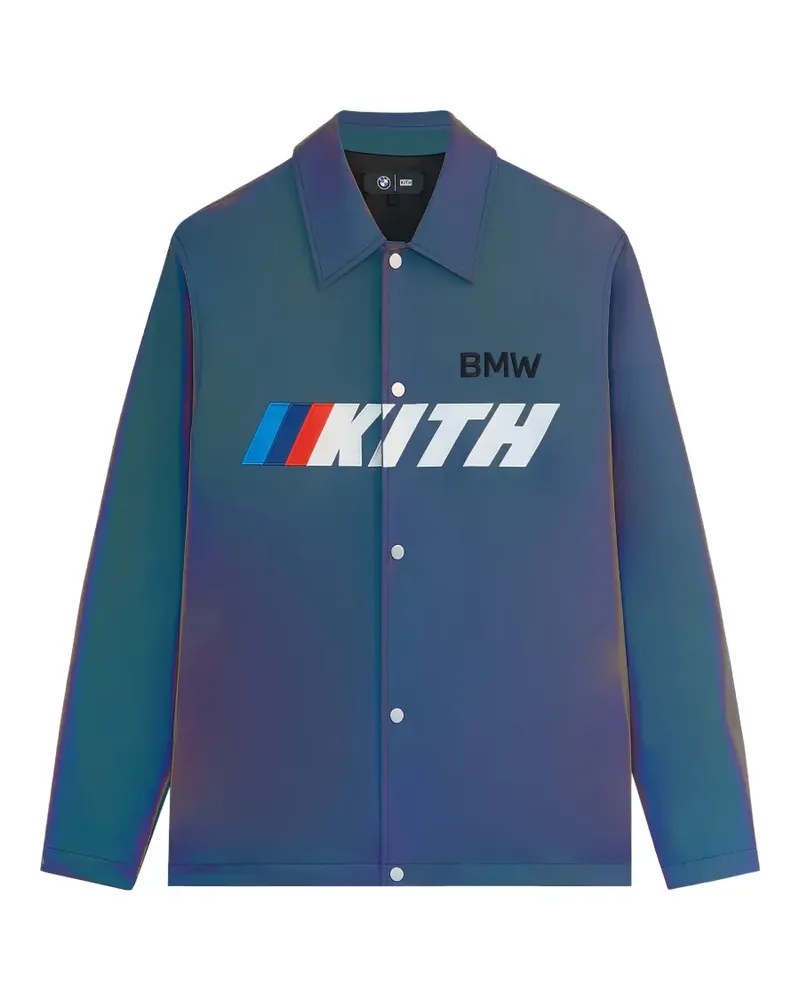 KITH x BMW Jacke mit changierendem Logo - Blau Blau