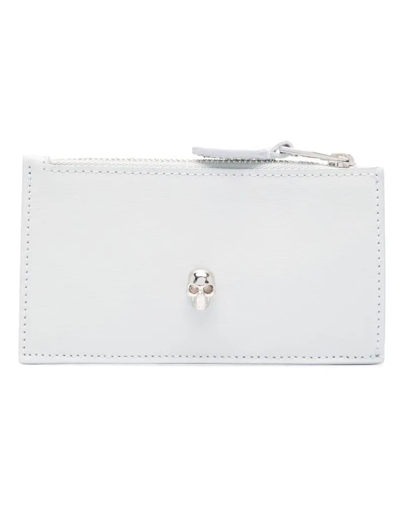 Alexander McQueen Handschuhe mit Totenkopf - Blau Blau