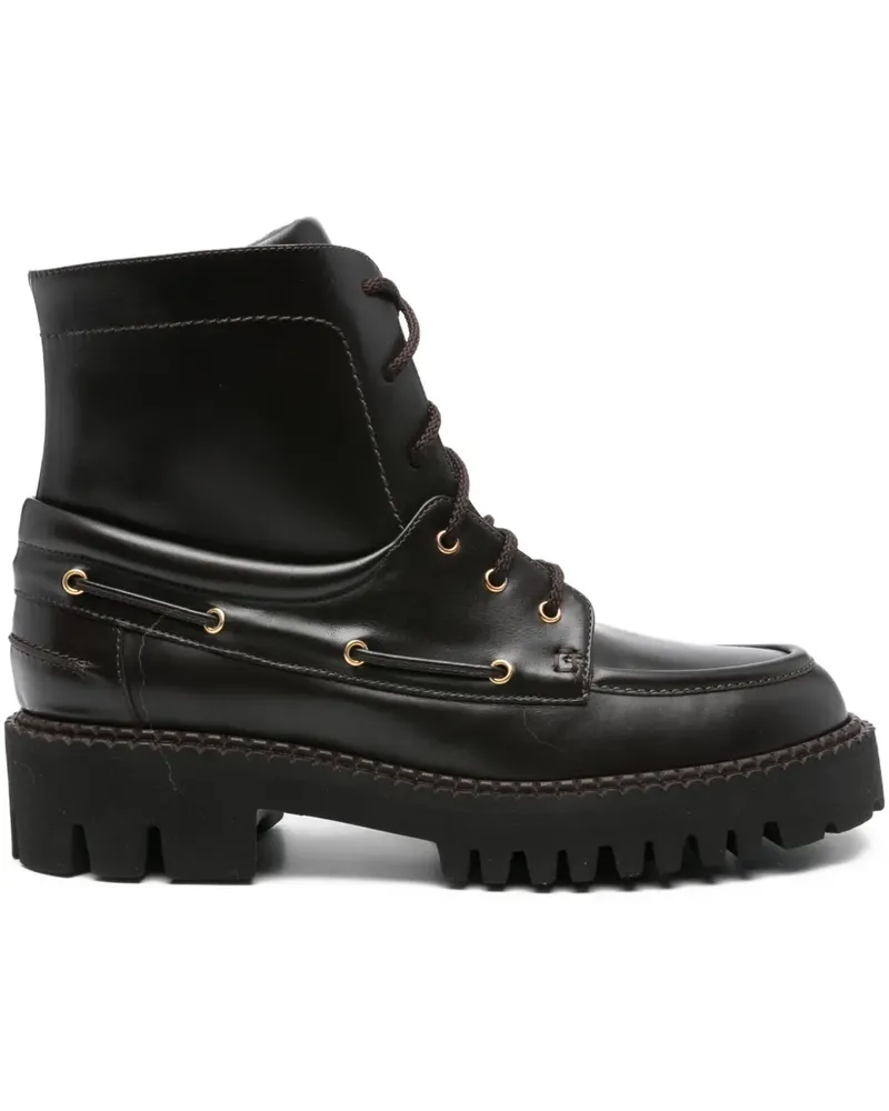 Truman's Shoes Schnürstiefel mit Profilsohle - Braun Braun