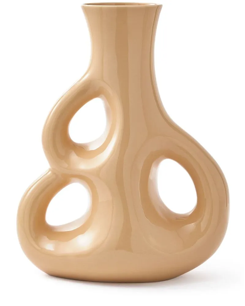 POLSPOTTEN Three Ears Keramikvase (50,5cm x 22cm Nude