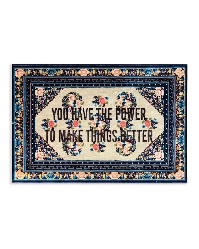 Seletti You Have The Power Teppich - Blau Blau