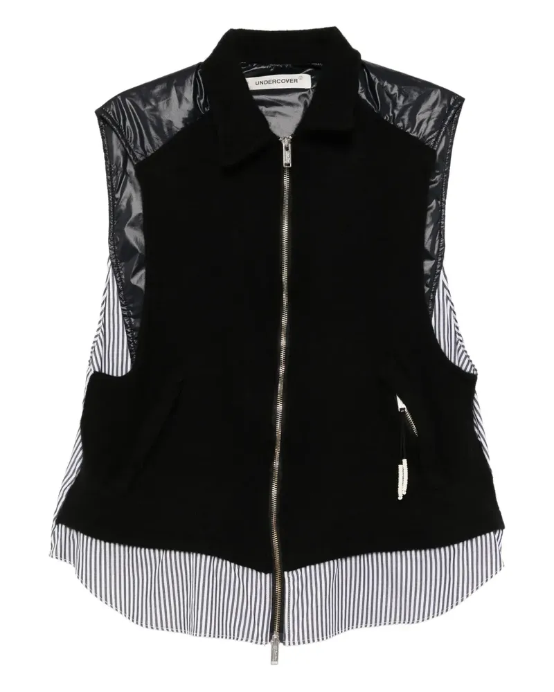 Undercover Weste im Patchwork-Look - Schwarz Schwarz