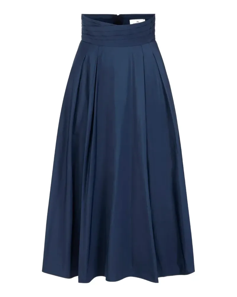 Elisabetta Franchi Rock aus Taft-Voile - Blau Blau