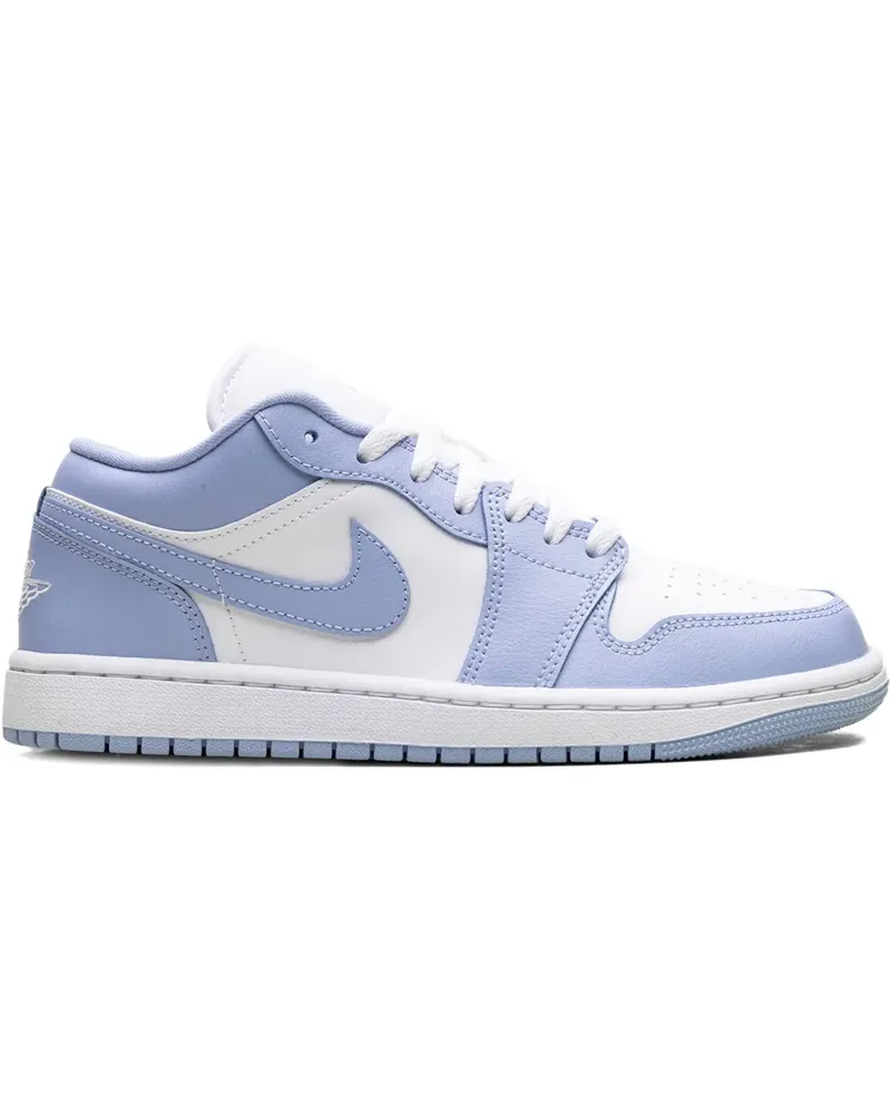 Jordan 1 Low White/Aluminium Sneakers - Weiß Weiß