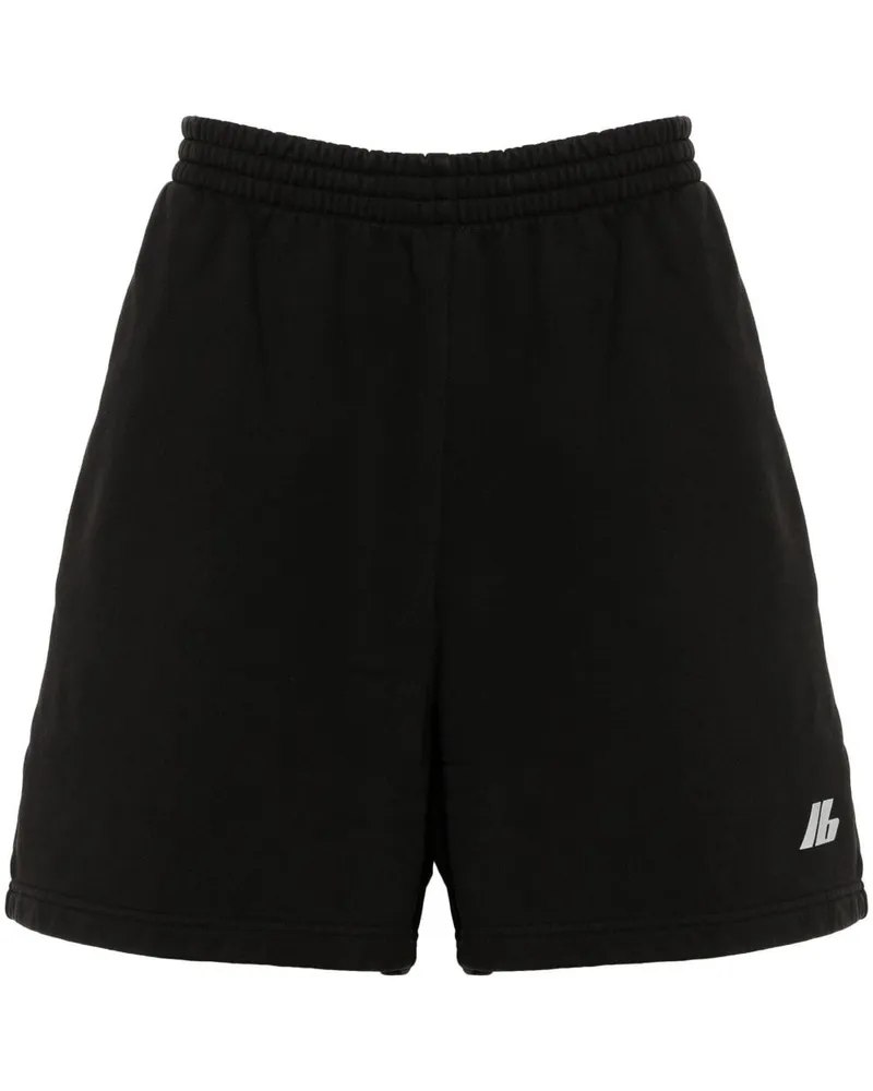 Balenciaga Shorts mit Logo-Print - Schwarz Schwarz