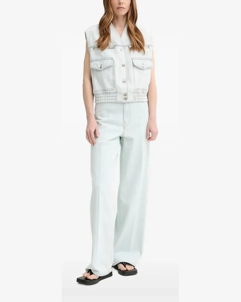Bally Klassische Jeansweste - Blau Blau