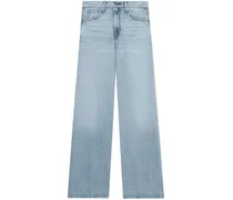 Weite Jeans mit Logo-Patch