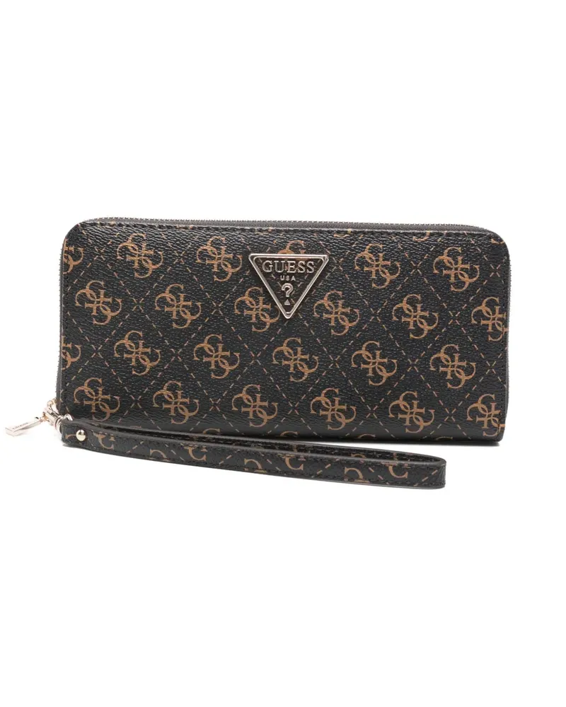 Guess Portemonnaie mit Reißverschluss - Braun Braun