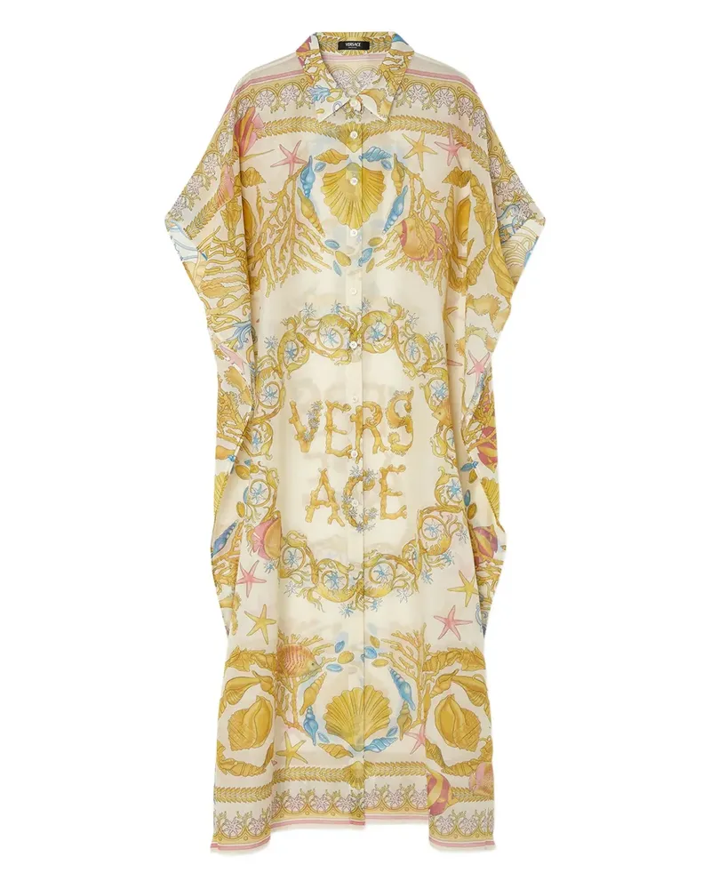 Versace Underwater Barocco Kaftankleid - Gold Gold