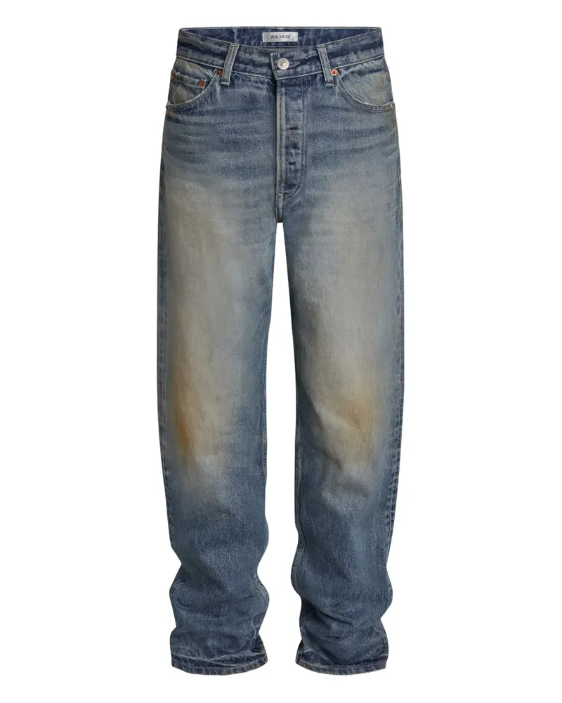 Aya Muse Jeans mit Knopfverschluss - Blau Blau