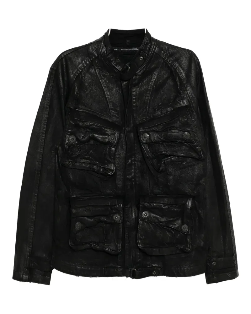 Julius distressed denim jacket - Schwarz Schwarz