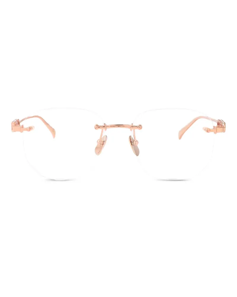 Gucci Brille mit geometrischem Gestell - Gold Gold