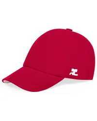 Courrèges Signature AC Baseballkappe Rot