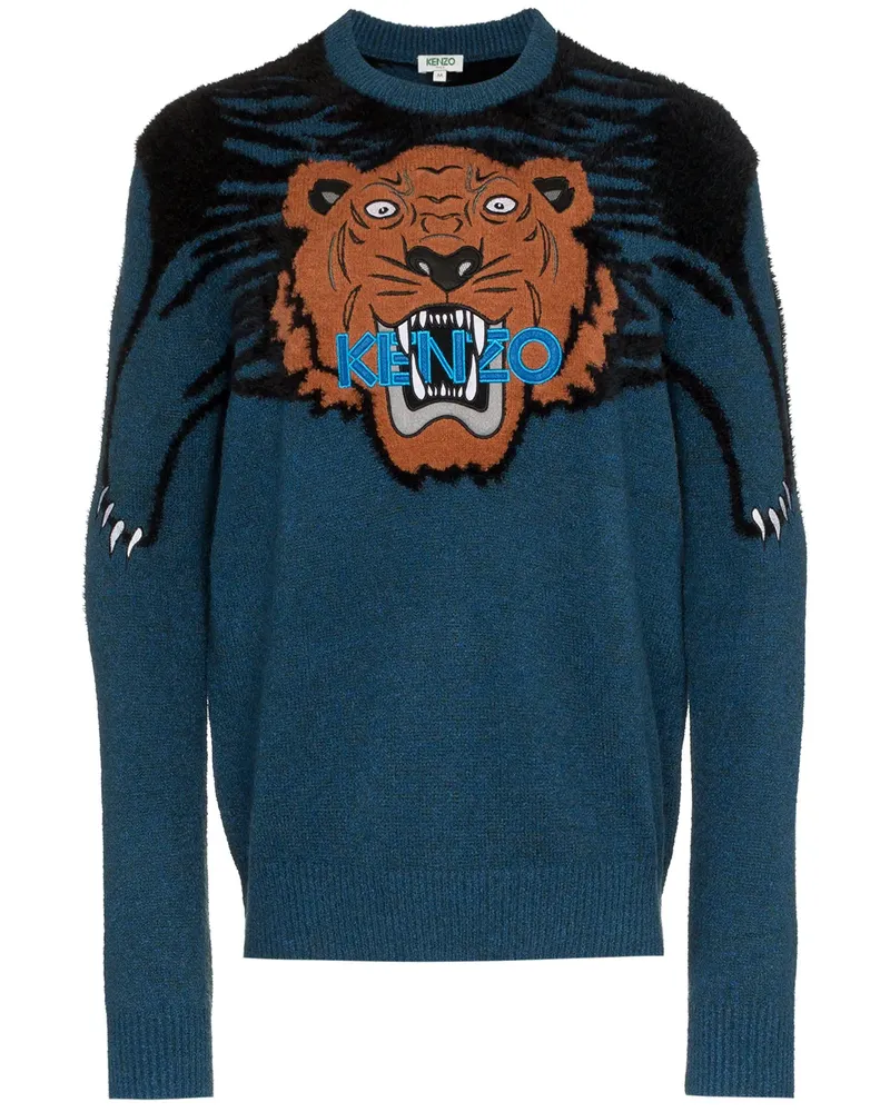 Kenzo Pullover mit Tiger - Blau Blau
