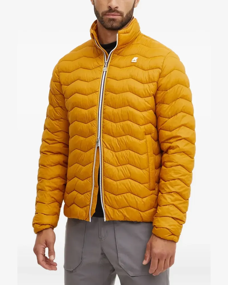 K-Way Valentine Jacke mit Steppmuster - Gelb Gelb