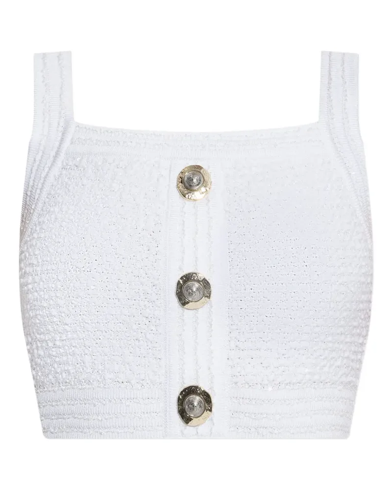 Balmain Pullover mit Knöpfen - Nude Nude