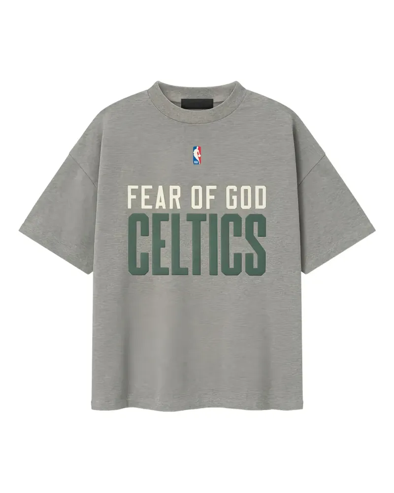 Fear of God boston logo T-shirt - Grau Grau