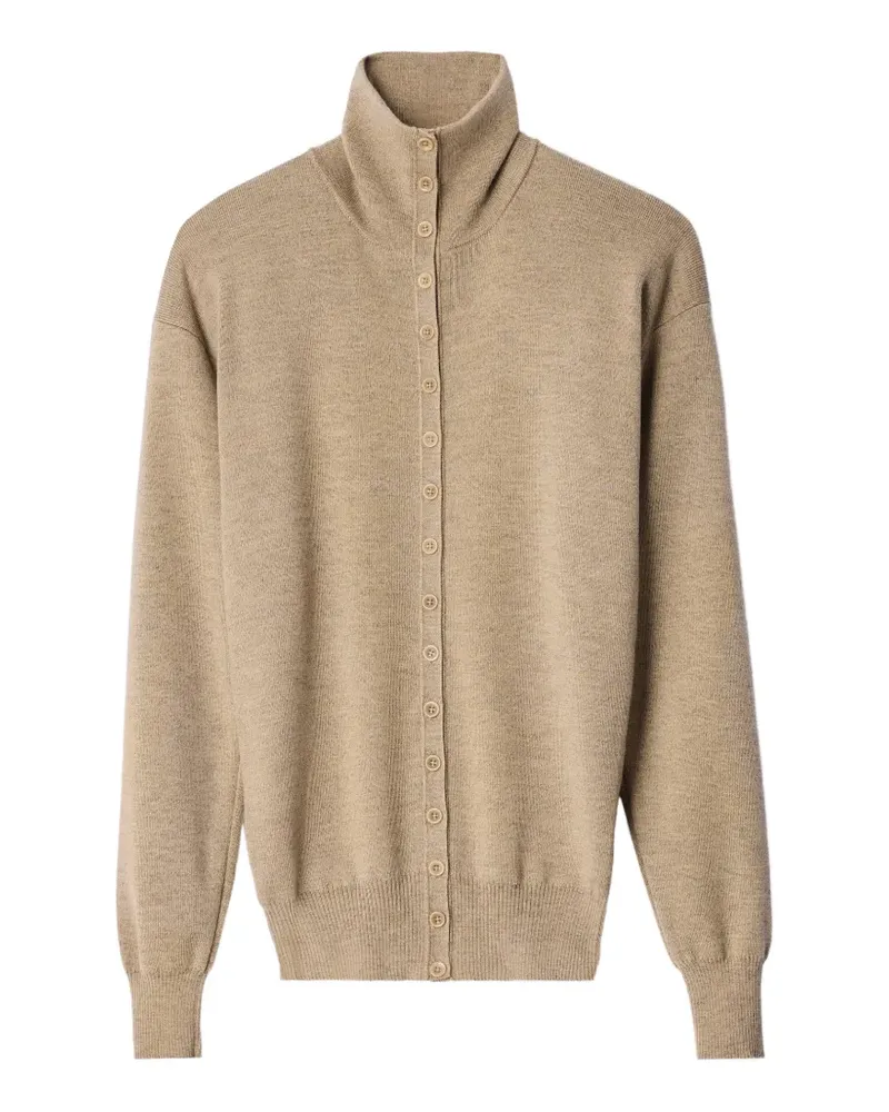 Christophe Lemaire buttoned top in fine wool - Nude Nude
