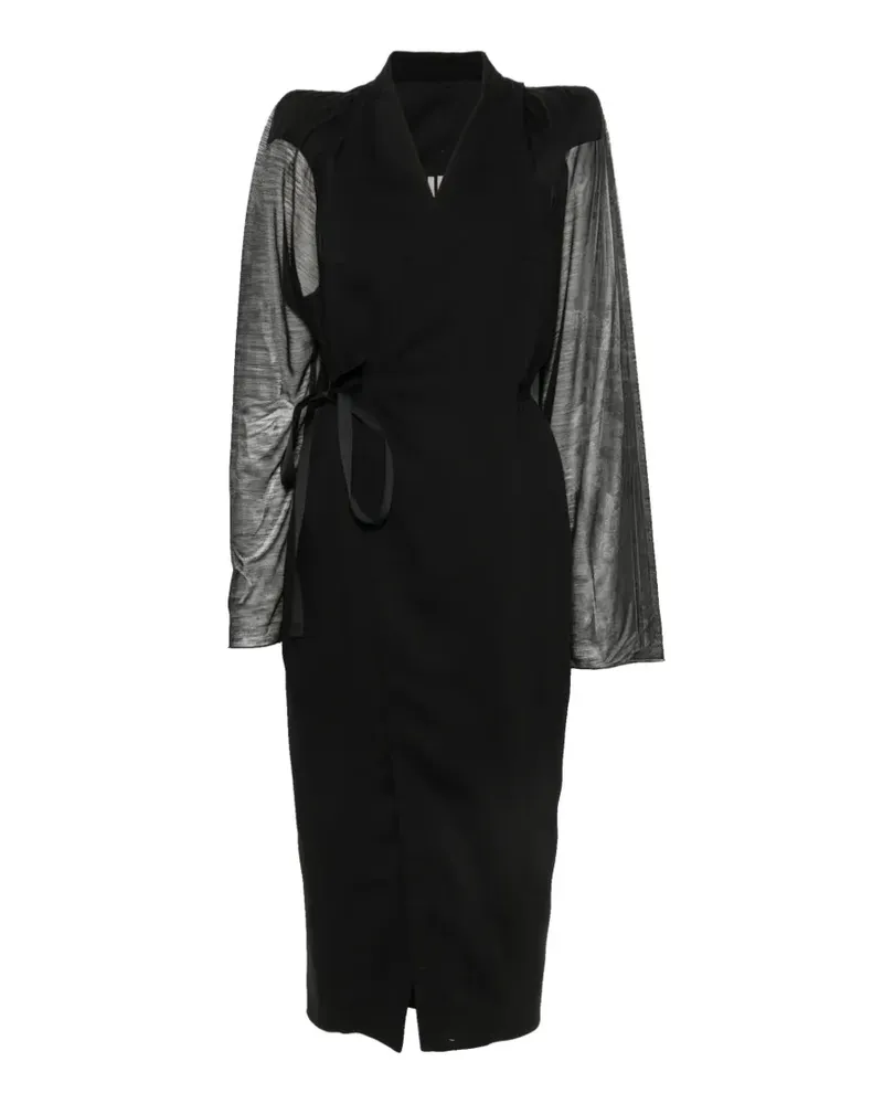 Rick Owens Cyclops padded-shoulder coat - Schwarz Schwarz