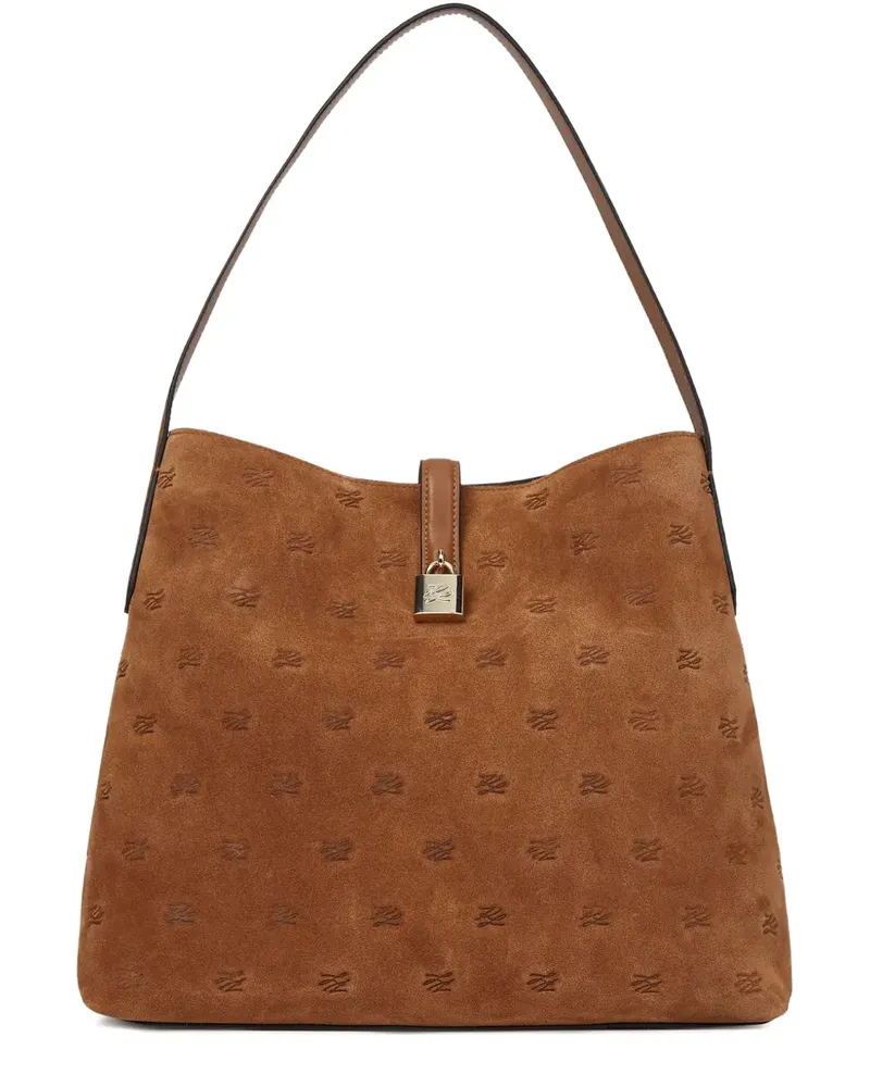 Karl Lagerfeld K/Autograph Tote Bag mit Schloss - Braun Braun