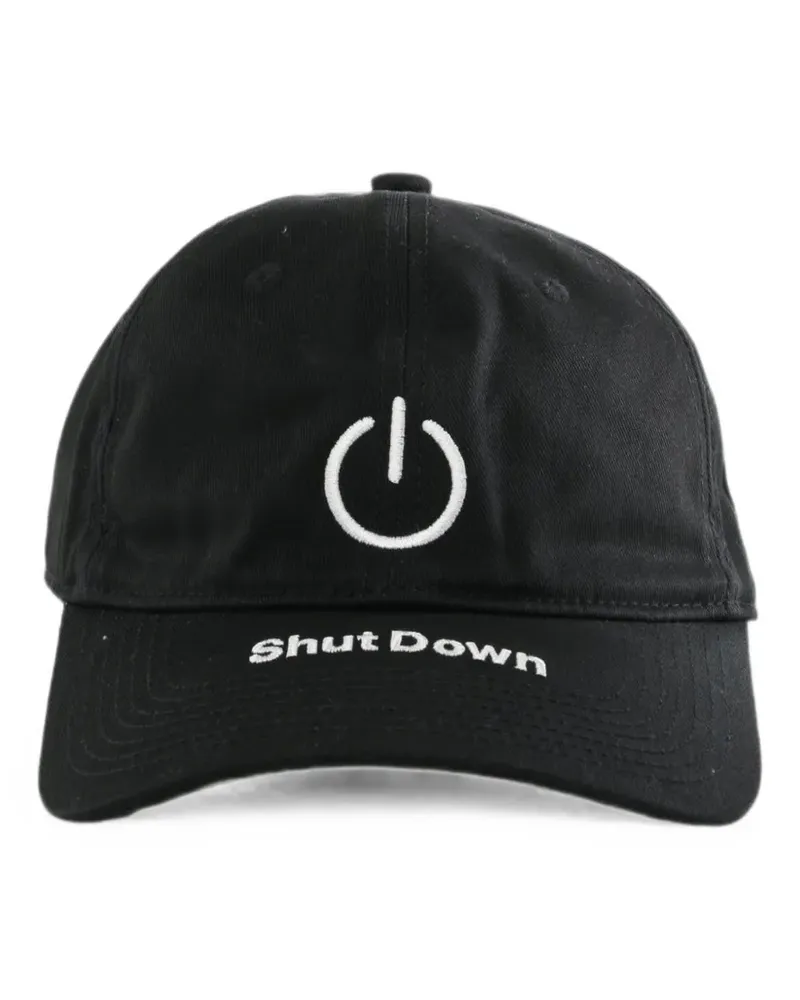 VETEMENTS embroidered baseball cap - Schwarz Schwarz